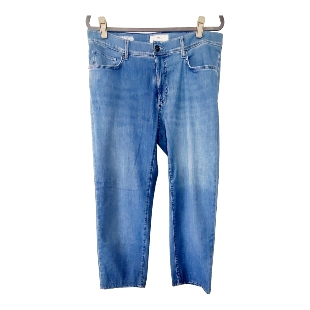 Brax custom fitCadiz Straight Fit Ultra-Light Organic Cotton tailored Size 34x26